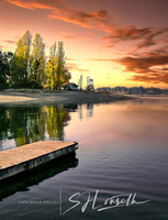 Dofflemyer Pt Light Sunset_Olympia Washington