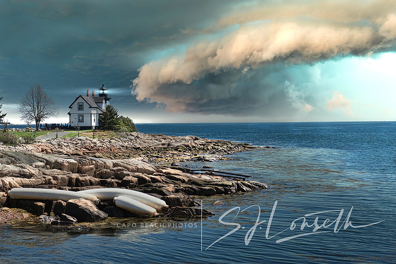 Prospect Harbor Lighthouse_Storm