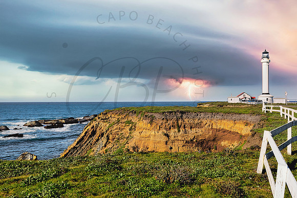 Point Arena Lighthouse Storm_California