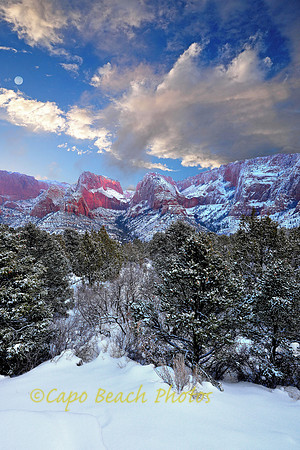 Kolob Canyon in Snow