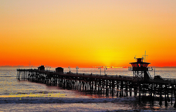 San Clemente Pier Orange