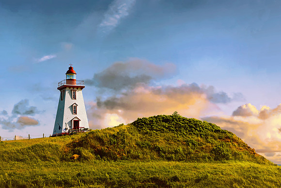 Souris East Light at Sunset_PEI