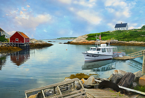 Peggys Cove Out To Sea_NS