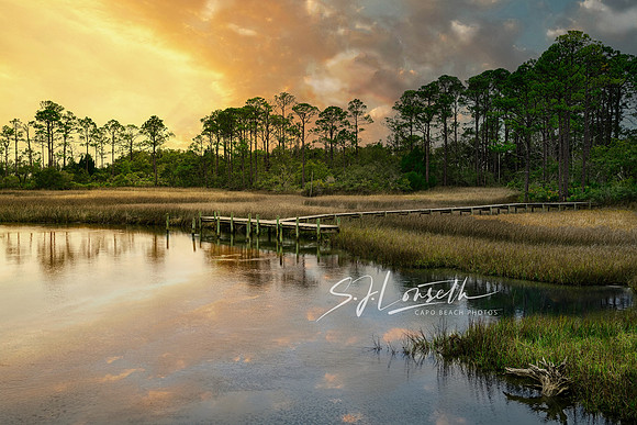 Forgotten Coast Bayou Sunset