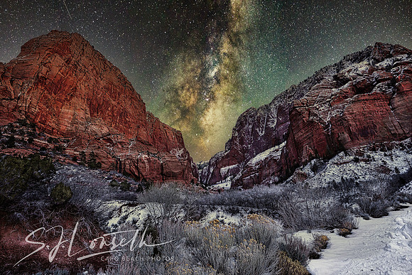 Paria Point At Night _Kolob Canyon_Zion