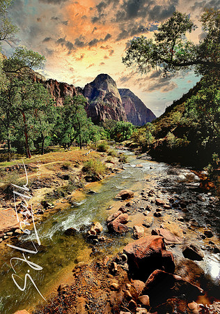 Virgin River at Zion Lodge