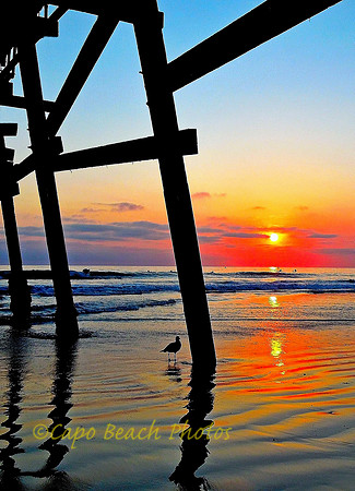 Under Pier Sunset