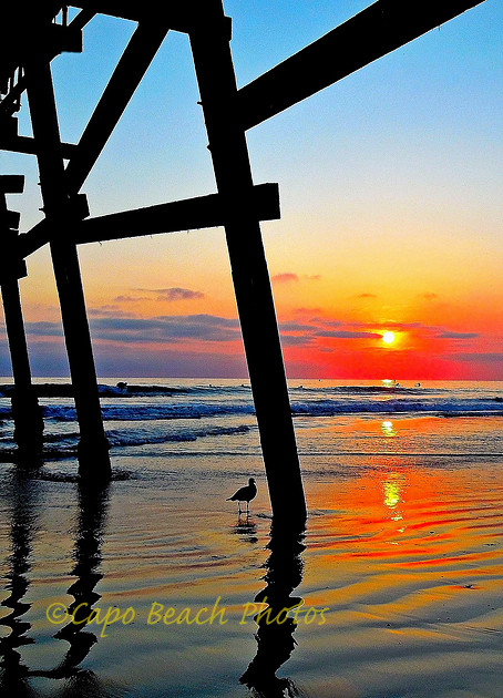 Under Pier Sunset