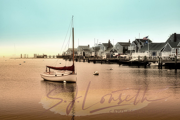 Nantucket Harbor Dawn_Sailboat